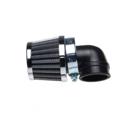 Filtre - Filtru aer sport conic KM102M3, d.35mm, cot 90', cromat