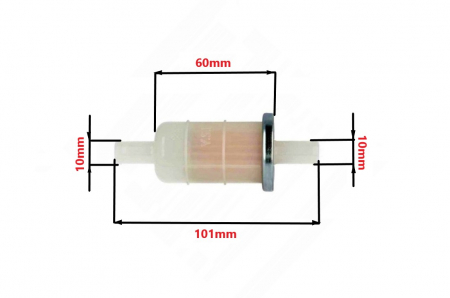 Filtru benzina universal motociclete >500cc,10mm [1]
