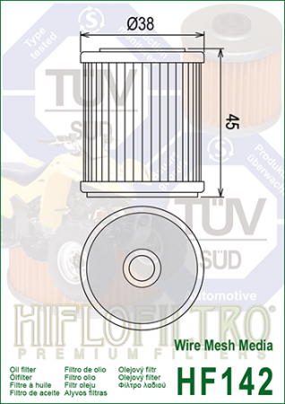 Filtru Ulei HF142 Hiflofiltro TM Racing Yamaha [1]