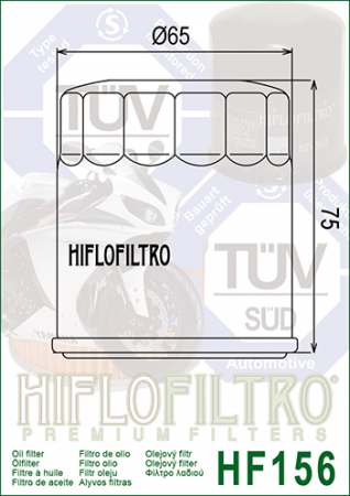 Filtre - Filtru Ulei HF156 Hiflofiltro KTM 583.38.045.000 , 583.38.045.100 , 583.38.045.101