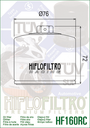 Filtru Ulei HF160 Hiflofiltro BMW 11 42 7 719 357 , 11 42 7 721 779 Husqvarna 7719357 [1]