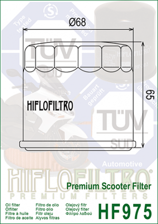Filtru Ulei HF975 Hiflofiltro Suzuki 16510-03G00 Suzuki 16510-03G00-X07 Suzuki 16510-34E00 [1]