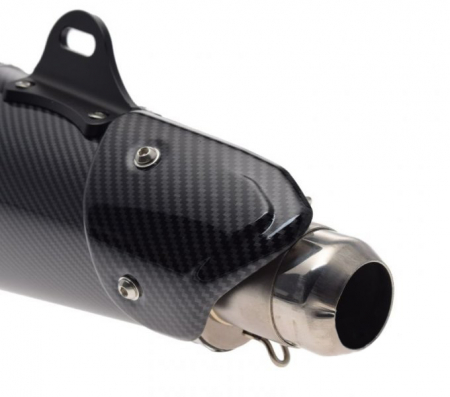 Final evacuare moto universala, diametru teava 36mm, culoare negru carbon [2]