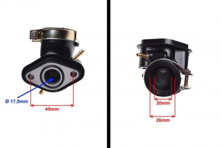 Flansa admisie, GY6-50, 2 vaccum [1]