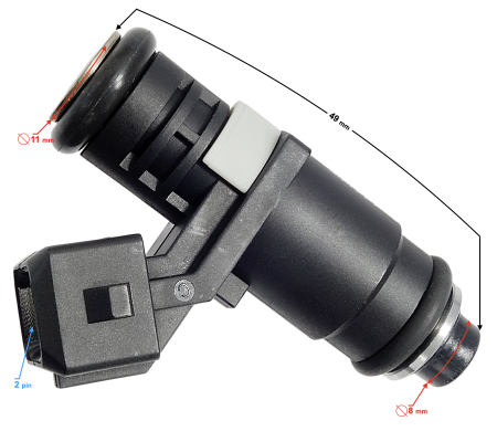 Flansa admisie, injector, moped Barton FR2, 50cc, 4T, euro V [1]