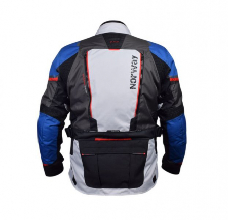 Geaca moto barbati LS2 NORWAY, culoare albastru/negru/gri/rosu, marime 3XL [1]