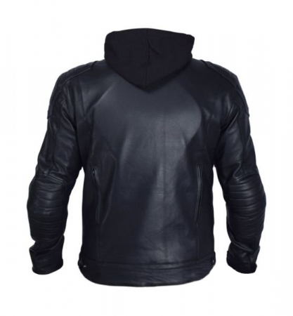 Geaca moto piele, Leoshi Bandit, marime 5XL, culoare negru [1]