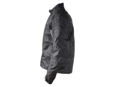 Geaca moto textila NAL-1108 protectii coloana, coate si umeri, culoare negru, marime M [1]