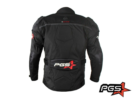 Geaca moto textila PGS 12-13-1650 protectii coloana, coate si umeri, culoare negru, marime M [2]