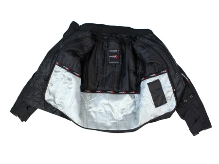 Geaca moto textila scurta PGS 12-13-2750, protectii coloana, coate si umeri, culoare negru, marime L [3]