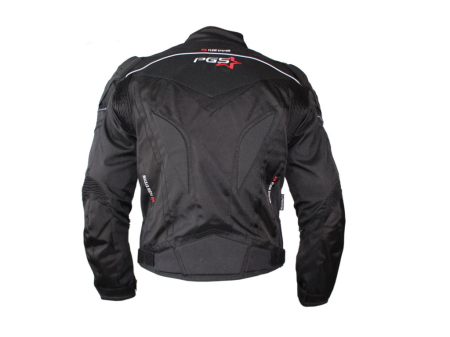 Geaca moto textila scurta PGS 12-13-2750, protectii coloana, coate si umeri, culoare negru, marime L [2]