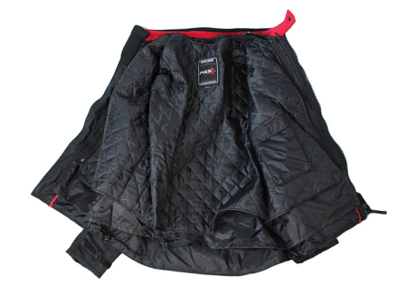 Geaca moto textila lunga PGS REVITI, protectii coloana, coate si umeri, culoare negru, marime M [1]