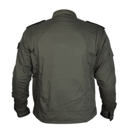 Geaca moto tip militar Leoshi, culoare verde army, marimea L [1]