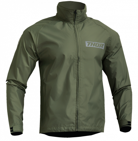Geci - Geaca textila impermeabila Thor Pack, culoare verde, marime 2XL
