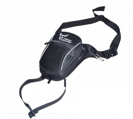 Rucsacuri & Genti - Geanta textila WMX, prindere pe picior, culoare negru, logo alb