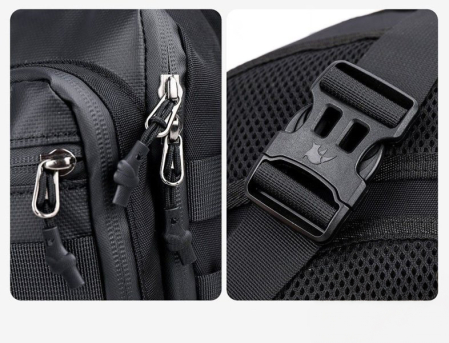 Geanta textila, prindere pe picior, culoare negru [2]