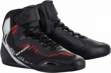 Cizme & Ghete - Ghete Alpinestars Faster-3 Rideknit, culoare negru/rosu/alb, marime 43.5