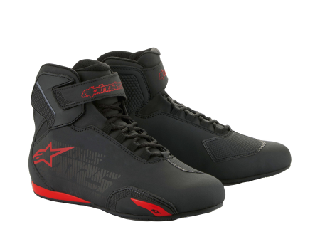 Ghete Alpinestars Sektor, culoare negru/rosu/gri, marime 38 [0]