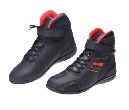 Cizme & Ghete - Ghete moto LS2 Garra Man, culoare negru/rosu, marime 46