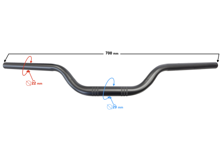 Ghidon Naked 50, lungime 700mm, culoare negru [1]