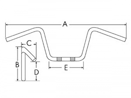 Ghidon enduro/atv aluminiu, prindere 28,5mm, echivalent Renthal H839, culoare auriu [1]