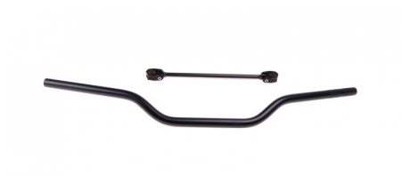 Suspensie Cadru - Ghidon moto aluminiu, prindere 22mm, L-780mm,	culoare negru