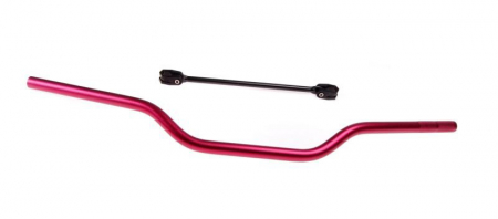 Suspensie Cadru - Ghidon moto Leoshi, prindere 22mm, material aluminiu, culoare rosu
