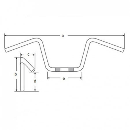 Suspensie Cadru - Ghidon TRW Apehanger, culoare negru, otel, 22mm