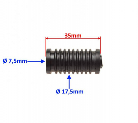 Guma protectie pedala schimbator, culoare negru, Yamaha YZF, MT-07, FZ07,XJ6, XJ6N, FZ6, FZ6R [1]