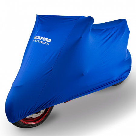 Prelata moto/atv/snow - Husa de interior Oxford Protex Stretch Premium Stretch-Fit, culoare albastru, S