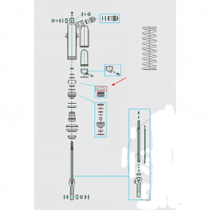 Inel de piston pentru telescop JMP 40x11x1.2 [1]