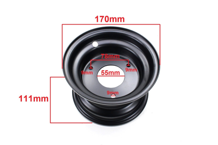 Janta ATV 6", 3 prezoane, culoare negru [1]