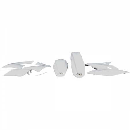 Kit plasticuri - Kit plastice albe Kawasaki KX F 250 2009, KX F 250 2012
