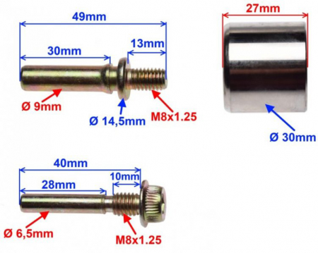 Kit reparatie etrier, piston D.30mm [1]