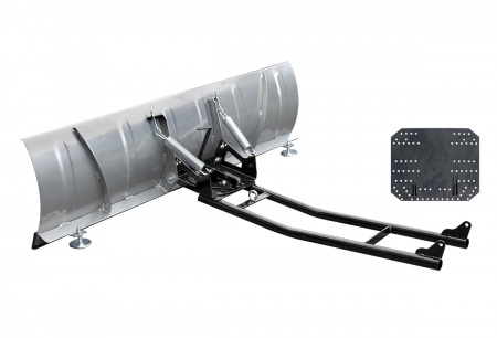 Lama de zapada ATV/UTV, 59" - 150 cm, otel, culoare gri [1]