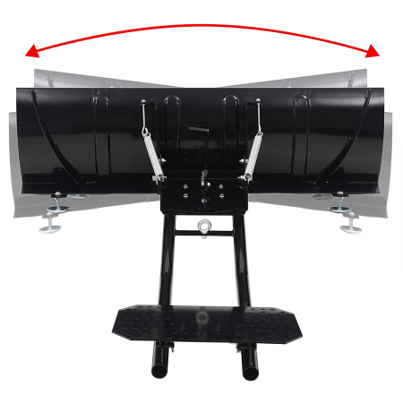 Lama de zapada ATV/UTV, 59" - 150 cm, otel, culoare gri [2]