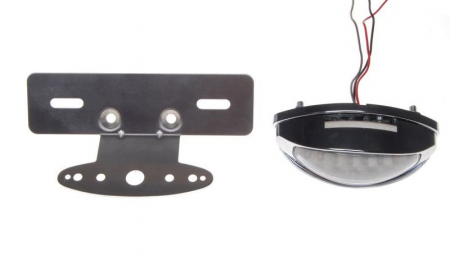 Lampa spate moto, Led, prindere sub carena/aripa, culoare cromat [3]