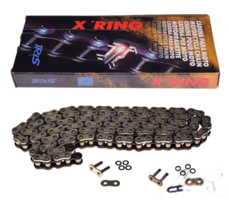 Lant transmisie IRIS 525 X-ring 124 zale, Auriu [1]