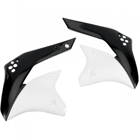 Laterale radiator - Laterale radiator Kawasaki  KXF250/ 06 alb/negru