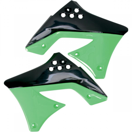 Laterale radiator - Laterale radiator Kawasaki  KXF250/10-11,verde/negru