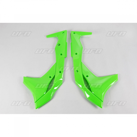 Laterale radiator - Laterale radiator Kawasaki  KXF250/17-18,verde fluorescent