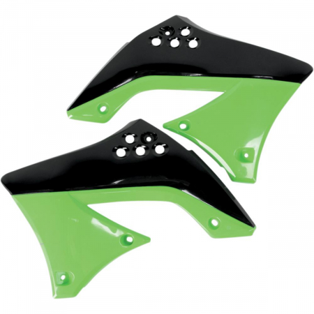 Laterale radiator - Laterale radiator Kawasaki  KXF450/10-11,verde/negru