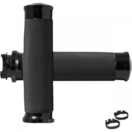 Suspensie Cadru - Mansoane acceleratie  Avon custom- 25.4mm diametru; Culoare Negru