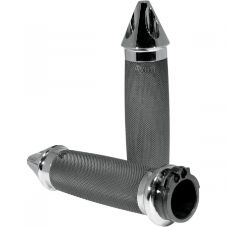 Suspensie Cadru - Mansoane accelratie  Avon custom superbike- 22mm diametru; Culoare Crom