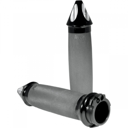 Suspensie Cadru - Mansoane accelratie  Avon custom superbike- 22mm diametru; Culoare Negru
