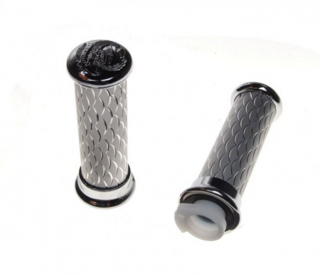 Suspensie Cadru - Mansoane cu tub de acceleratie, culoare gri/crom