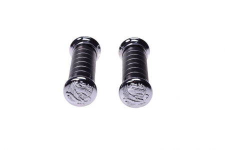 Suspensie Cadru - Mansoane moto metal gravate, culoare negru