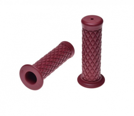 Suspensie Cadru - Mansoane moto vintage 124mm, Bobber/Cafe Racer/Chopper, culoare rosu