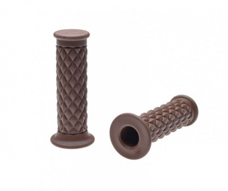 Suspensie Cadru - Mansoane moto vintage, cafe racer/bobber, culoare maro inchis