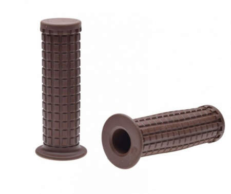 Suspensie Cadru - Mansoane moto vintage, cafe racer/bobber, culoare maro inchis, lungime 123mm